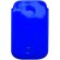 Funda de plástico en varios colores azul con logo