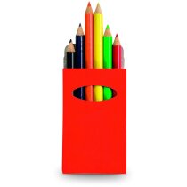 Caja de lápices redondos de colores personalizada