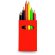 Caja de lápices redondos de colores