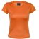 Camiseta deportiva transpirable para mujer 135 gr naranja para empresas