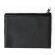 Monedero liso microfibra personalizada negra