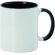 taza de ceramica lisa para sublimacon interior de color personalizada negra