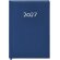 Agenda Canek A5 diaria con cubierta acolchada en PU y marcapáginas Azul Royal
