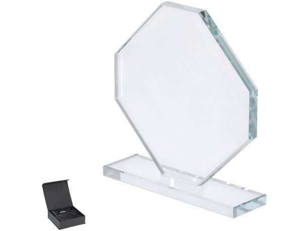 Placa de cristal Xinobar con soporte para reconocimientos detalle 1