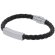 Pulsera Karasef acero inoxidable pulido con grabado láser Plateado