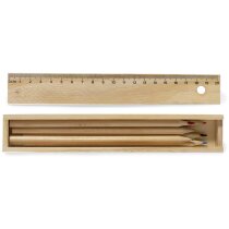 Caja Dragon de madera con tapa y con lápices personalizado
