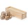 Juego de dados Atanin en madera con estuche deslizante detalle 2