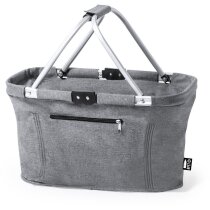 Cesta picnic plegable RPET gris aluminio Dorothy