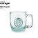 Taza vidrio personalizada reciclado GRS 400ml sostenible europea sin color