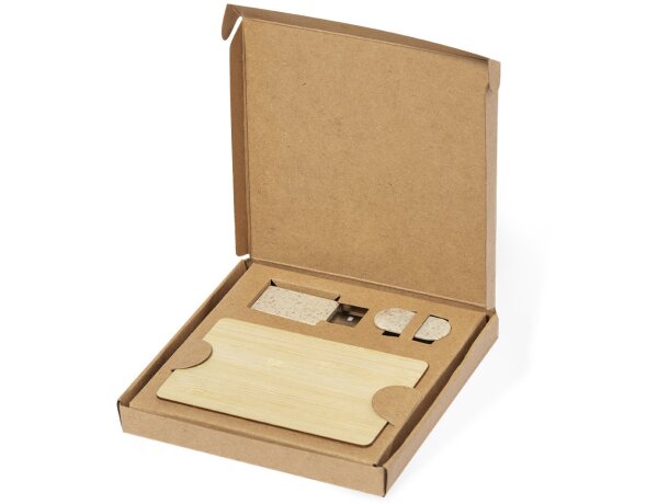 Set de privacidad 3 accesorios en madera Andigo detalle 11