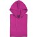 Sudadera de poliester con capucha fucsia