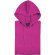 Sudadera Theon de poliester con capucha fucsia