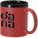 Taza Sanlar cerámica acabado caucho interior negro 320ml detalle 1