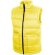Chaleco unisex de poliester amarillo