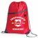 Mochila con cuerdas con cremallera y salida de auriculares original