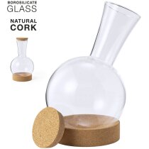 Decantador Seirten con base corcho y cristal