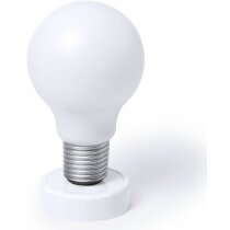 Lámpara con forma bombilla personalizada blanca Lámpara con forma bombilla personalizada blanca