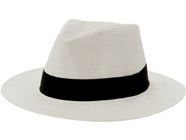Sombrero Klesnap de paja de papel con cinta negra ajustable detalle 2