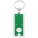 Llavero linterna personalizable con 1 led Blanco/verde
