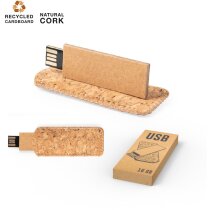 Pendrive con logo de cartón reciclado Nosux 16gb