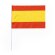 Banderín España personalizado poliéster 170T 29,5x20 mástil blanco