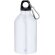 Bidón Beyls acero inoxidable reciclado 500ml con mosquetón Blanco