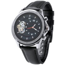 Reloj inteligente grabado con correa de piel y pantalla táctil Fronk
