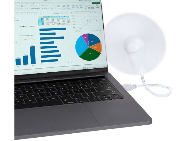 Ventilador USB tipo C Winsord flexible para dispositivos detalle 4