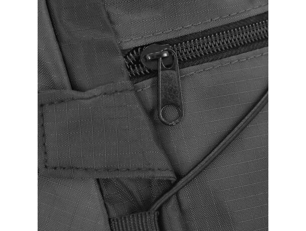 Mochila Zaroc nylon reciclado 210D ripstop con bolsillos detalle 7