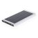 Power bank Bernant aluminio con carga solar 8000 mAh Plateado