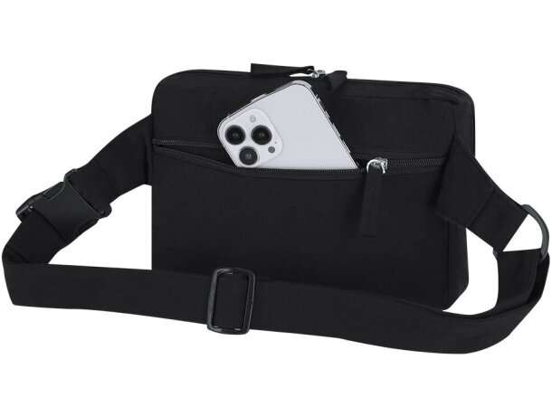 Riñonera bandolera Koban en canvas reciclado 300 g/m² detalle 4