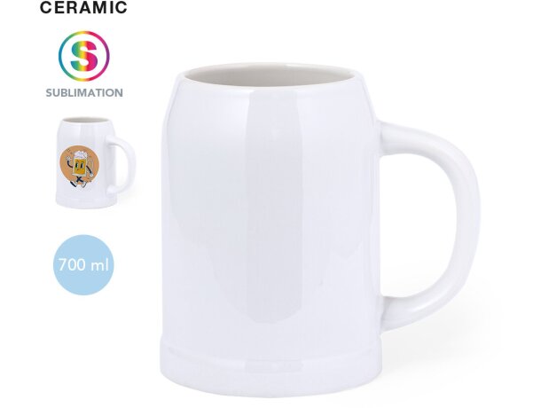 Jarra para taza personalizada cerámica Heim detalle 1