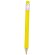 Lápiz mini de diseño clásico con goma Amarillo