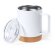 Taza térmica publicitaria Wifly acero corcho 330ml blanca