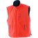 chaleco polar con dos bolsillos personalizado naranja