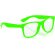 Gafas en varios colores flúor personalizada verde fluorescente