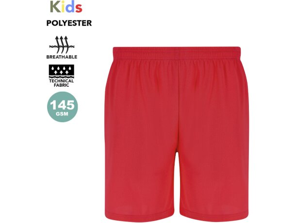 Pantalón corto Rudig de poliéster transpirable para niño detalle 1