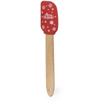 Espátula Margat silicona roja con mango madera
