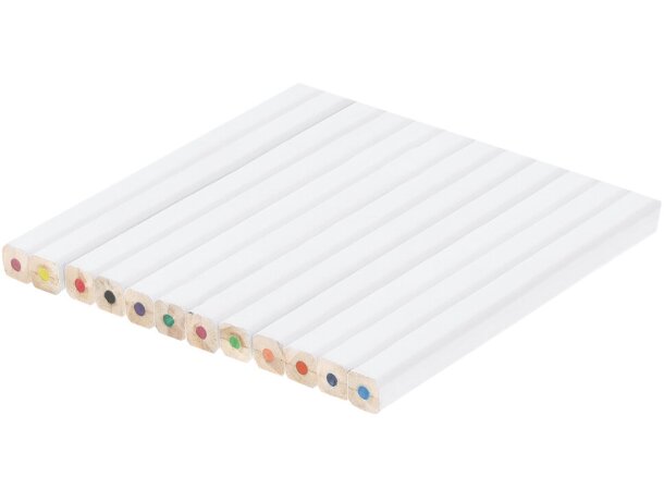 Caja lápices Rylard 12 colores madera hexagonal detalle 3