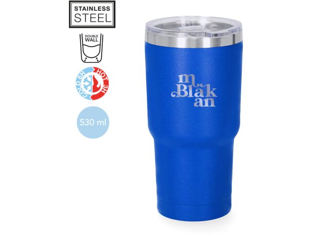 Vaso térmico Haftal de acero inoxidable con doble pared detalle 1