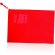 Portadocumentos Galba de poliéster con ventana de identificación personalizado rojo