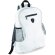 Mochila urbana con bolsillos laterales de rejilla blanca barata