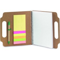 Libreta con tapas y notas adhesivas personalizado