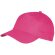 Gorra Sport básica en algodón con 5 paneles fucsia