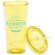 Vaso Trinox de plastico transparente de colores amarillo