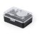 Lupa Rindex 20x metal plateado plegable con estuche acolchado detalle 2