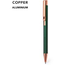 Bolígrafo Raitox aluminio mate con acabado cobre