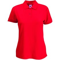 Polo manga corta de mujer tejido mixto 180 gr azul Polo manga corta de mujer tejido mixto 180 gr azul