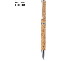 Bolígrafo corcho natural Milwaky tinta azul