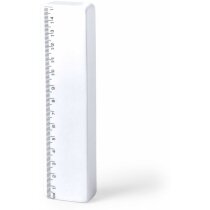 Antiestrés forma regla escolar personalizado blanco